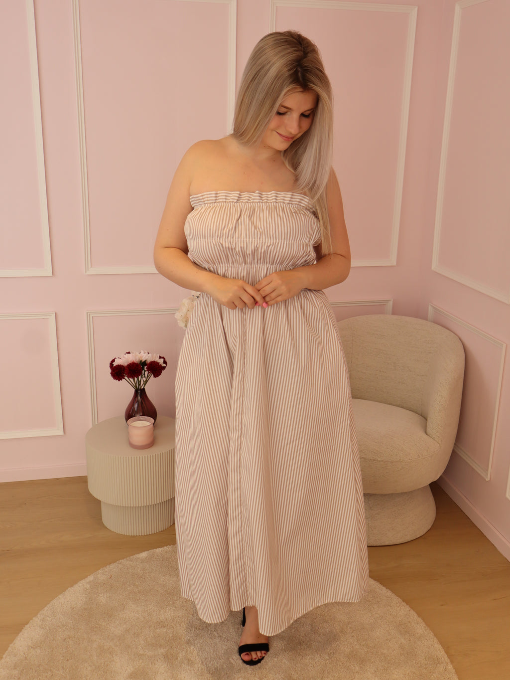 Beige Ariel Dress