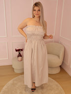 Beige Ariel Dress