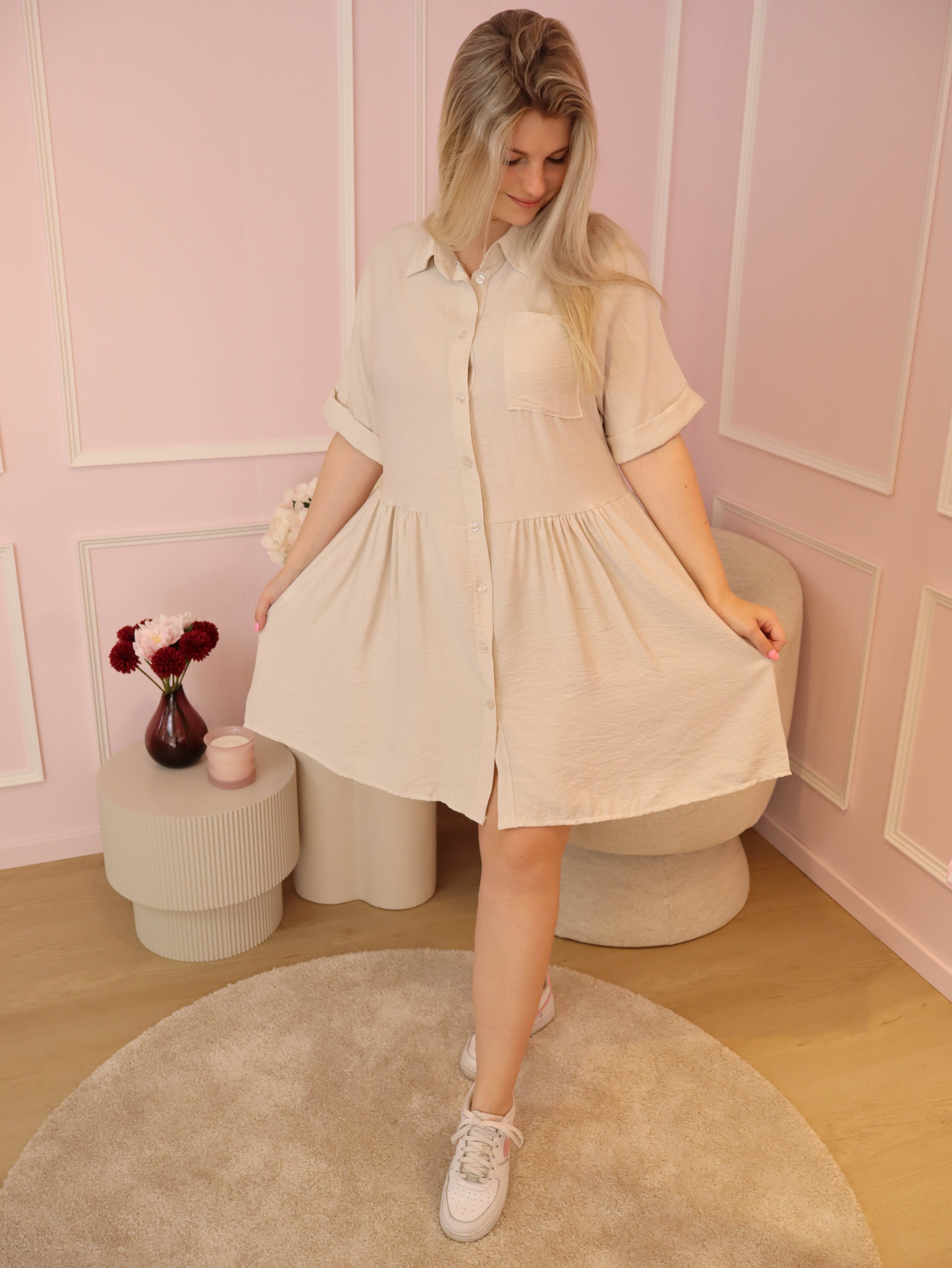 Beige Ellen Dress