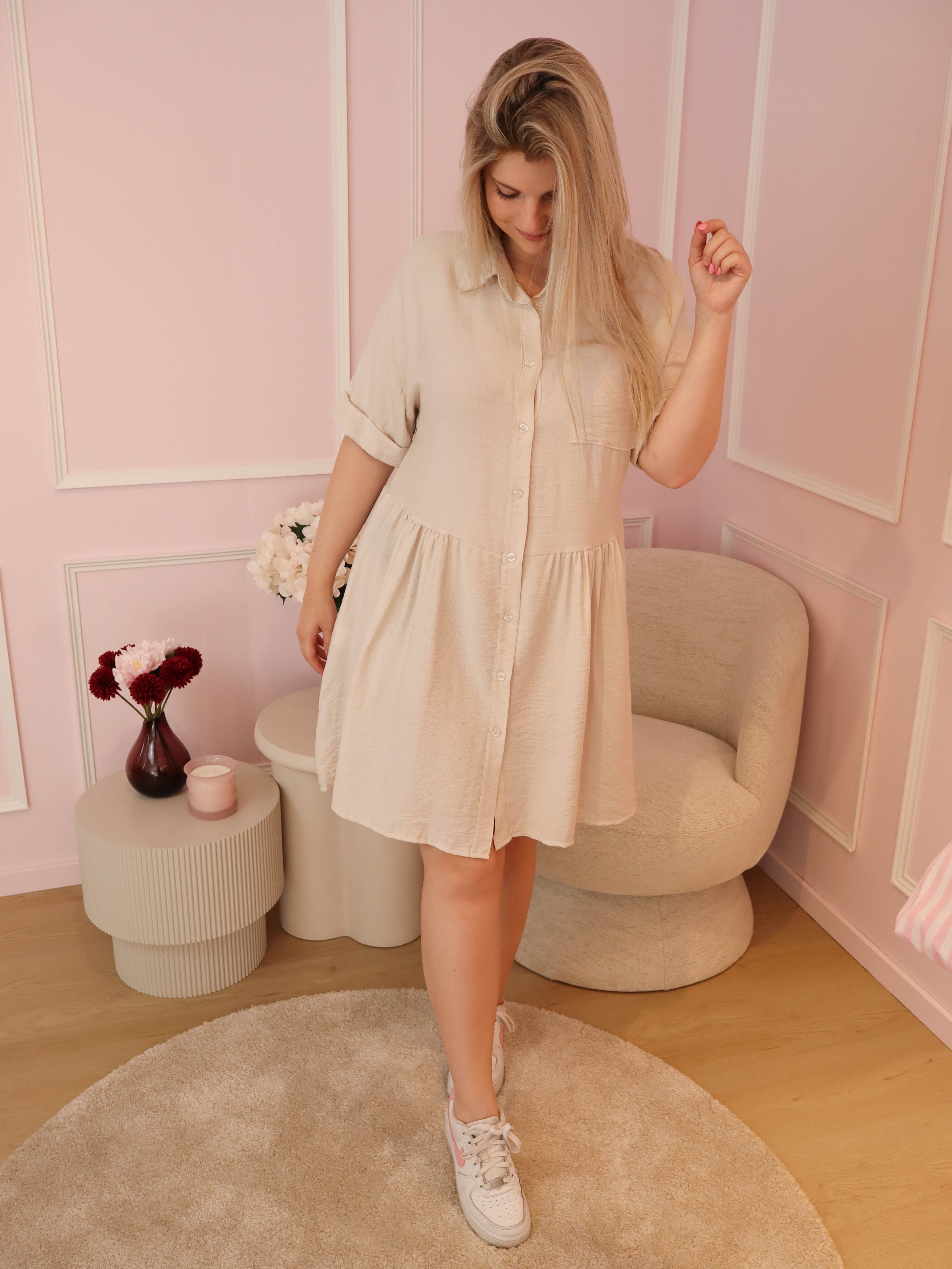 Beige Ellen Dress