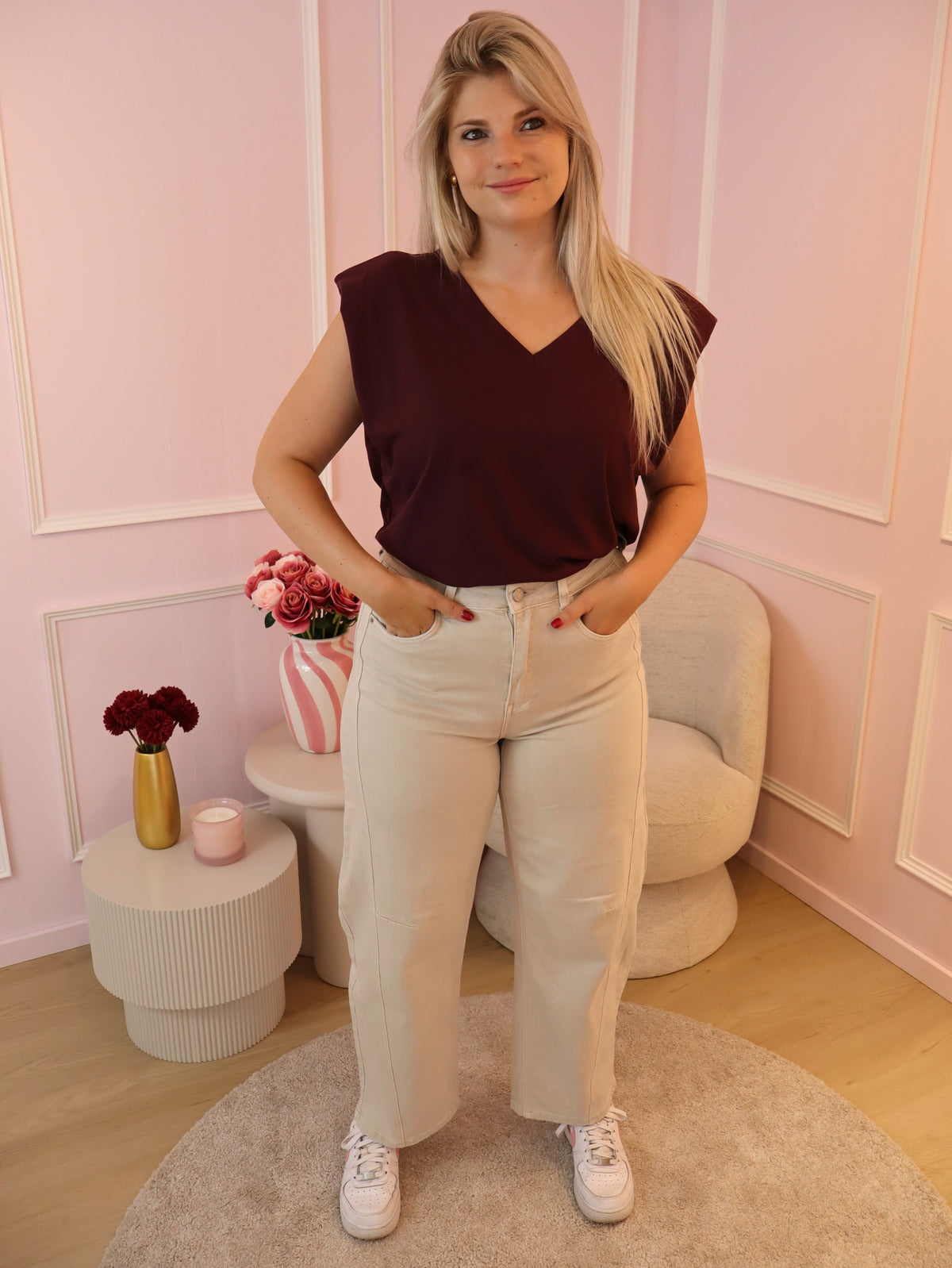 Beige Jess Trouser