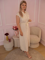 Beige Vivienne Dress