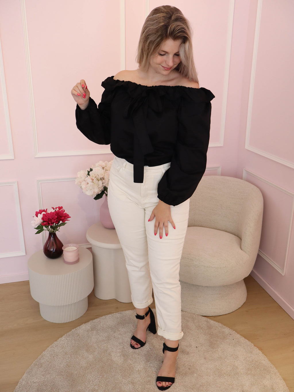 Black Ines Blouse