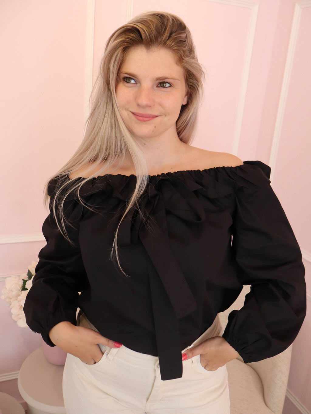 Black Ines Blouse