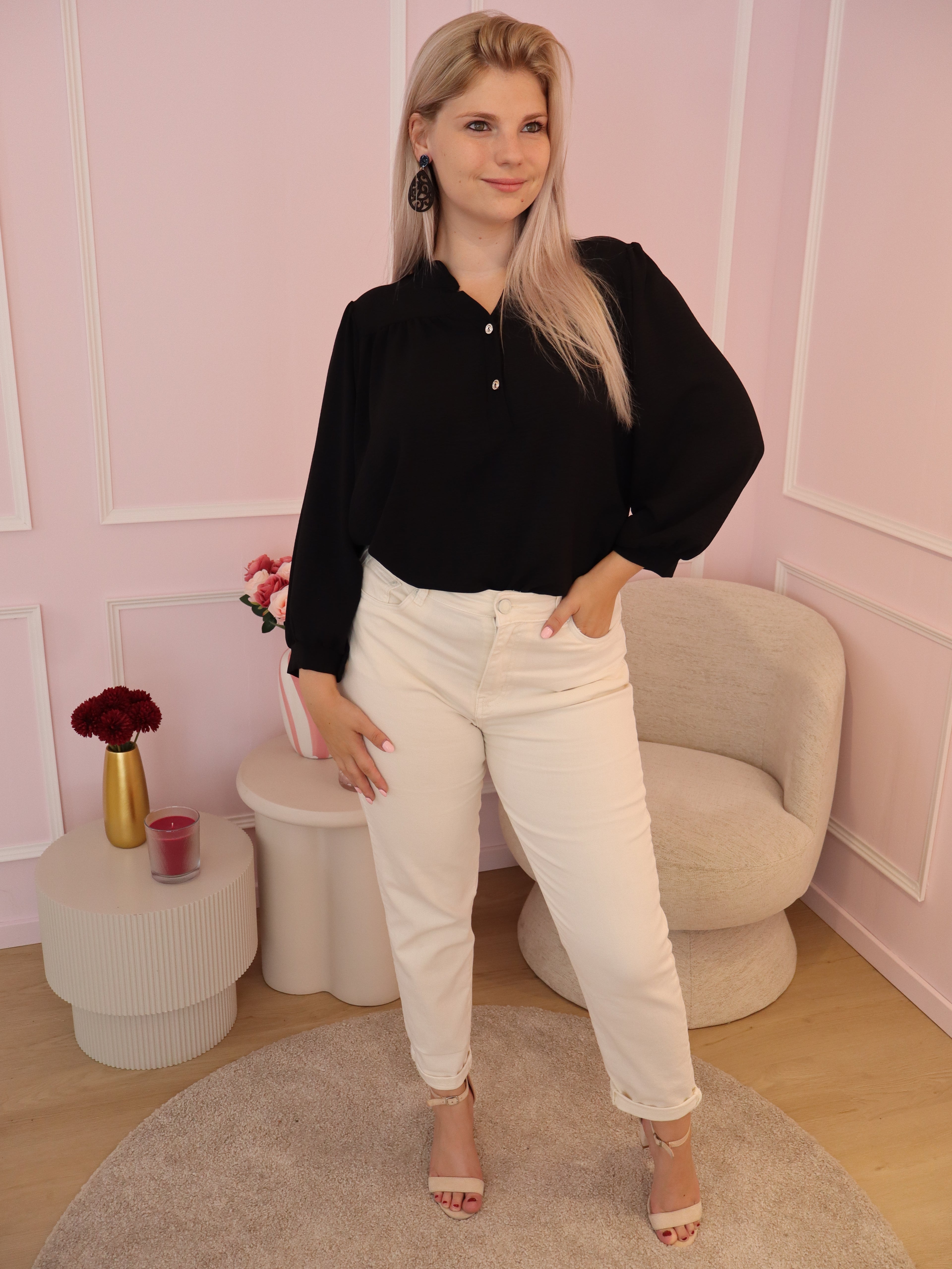 Black Lina Blouse