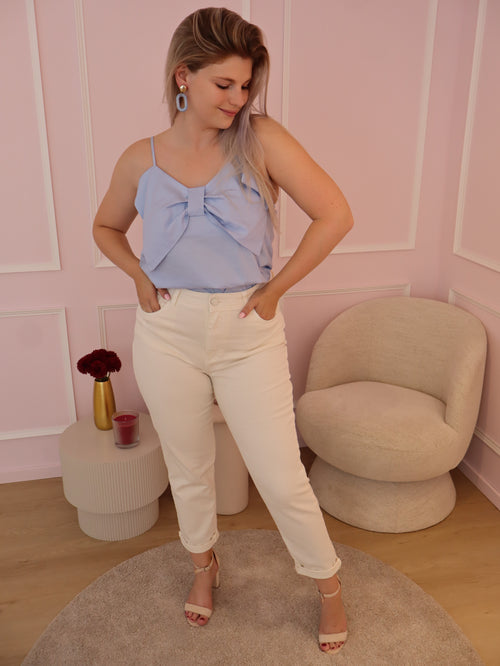 Blue Bow Top