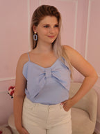 Blue Bow Top