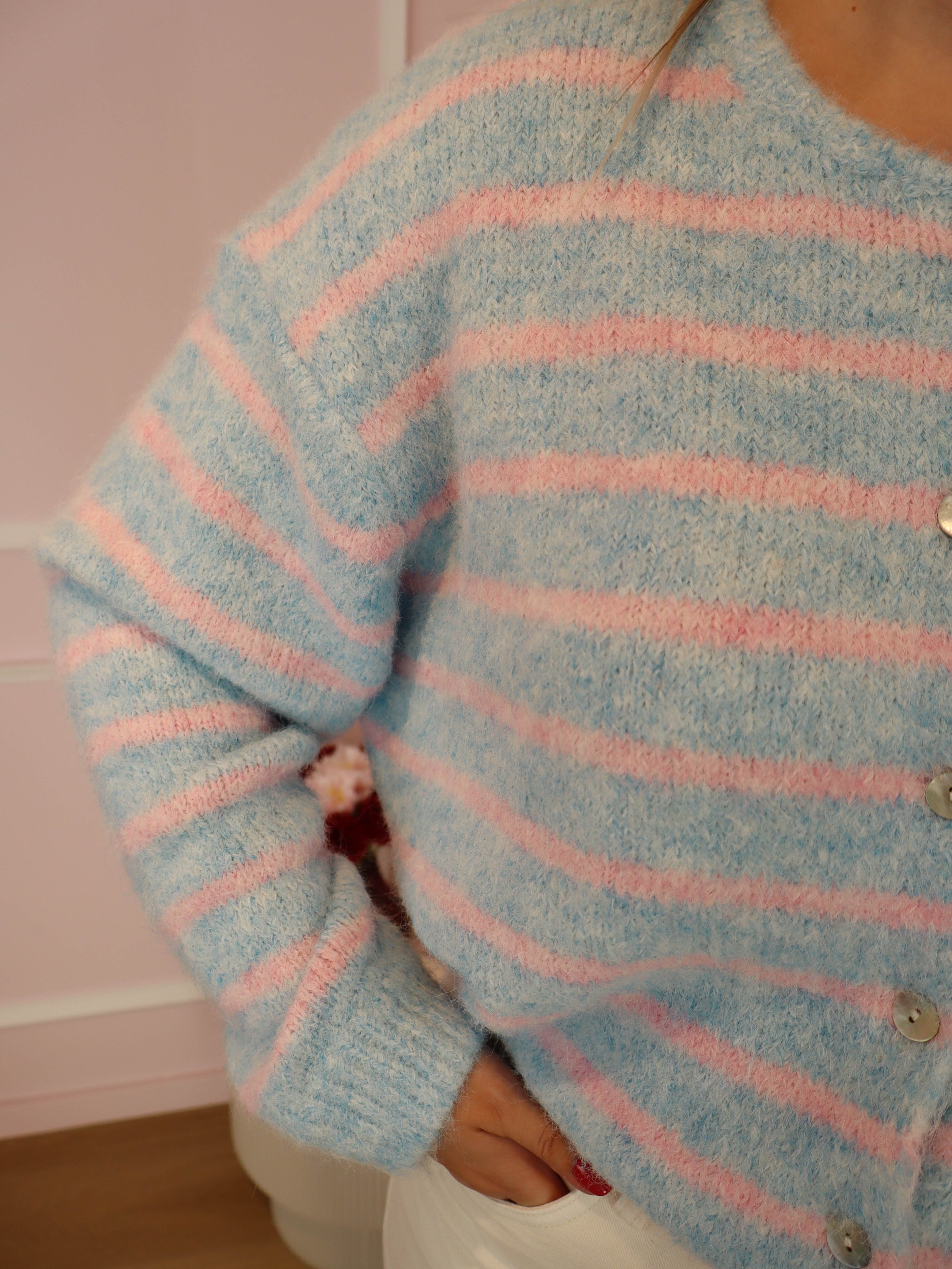 Blue Candy Cardigan