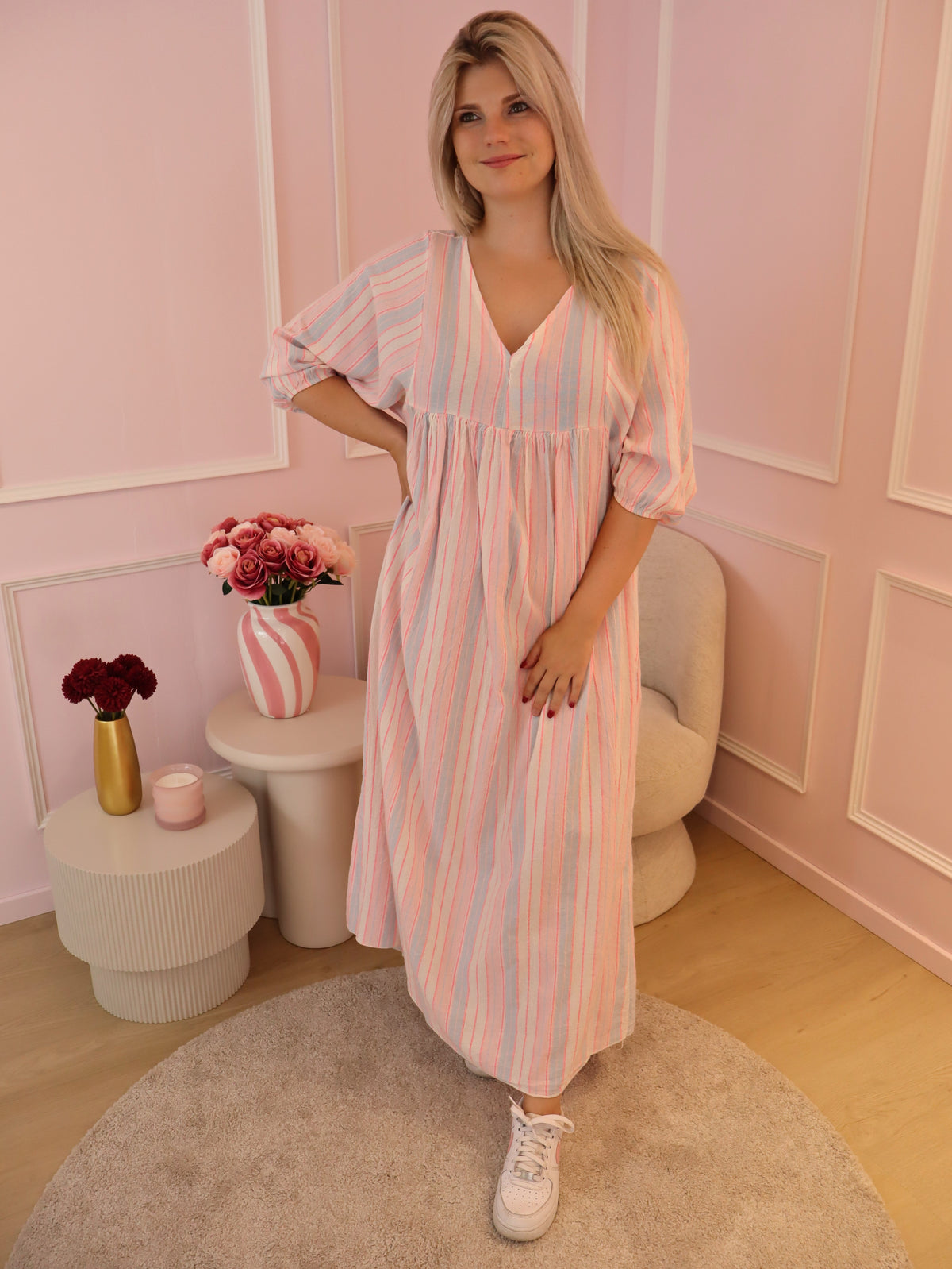 Blue/Pink Amber Dress