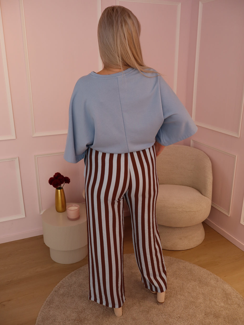 Blue & Brown Mia Trouser
