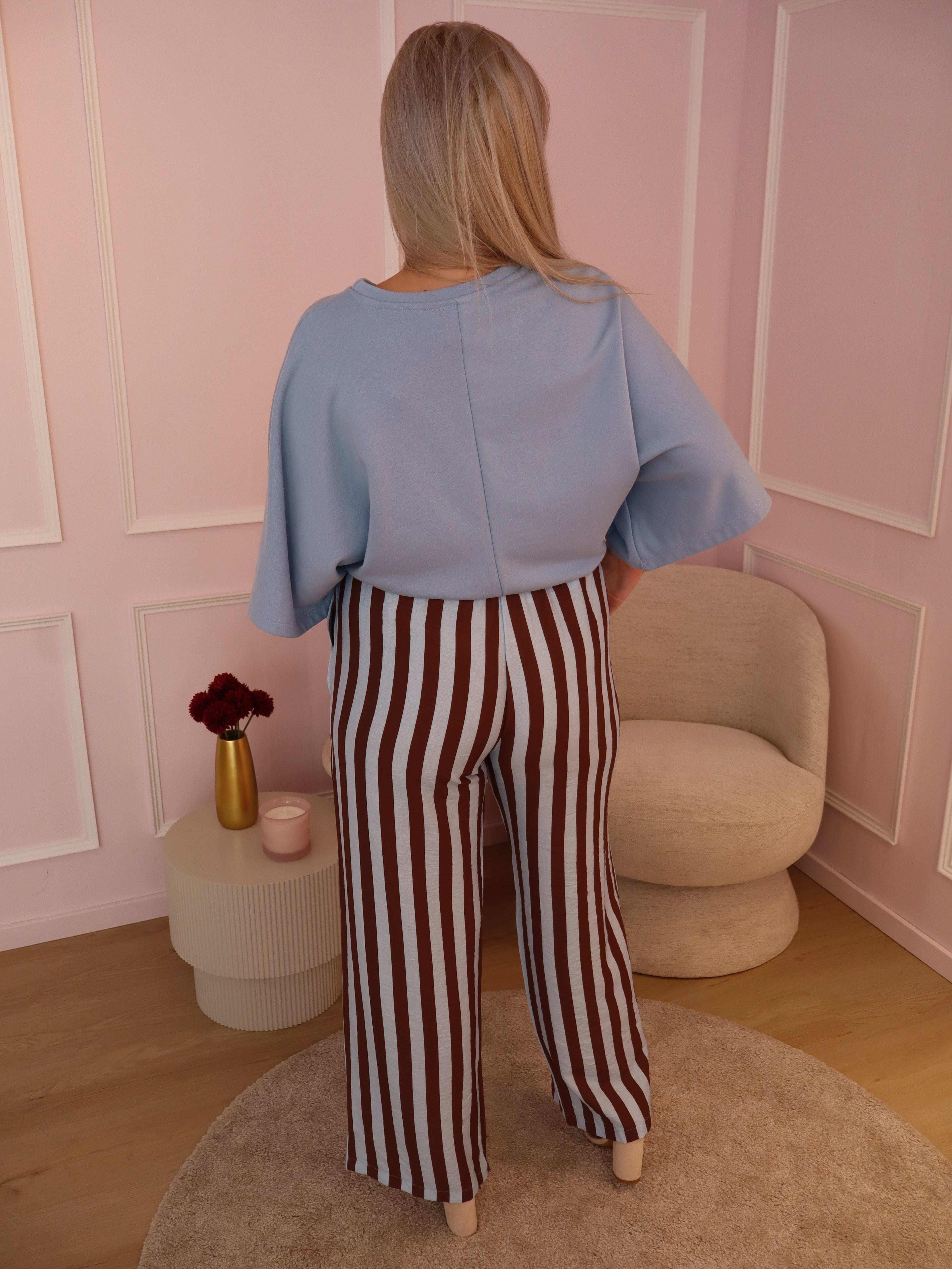 Blue & Brown Mia Trouser