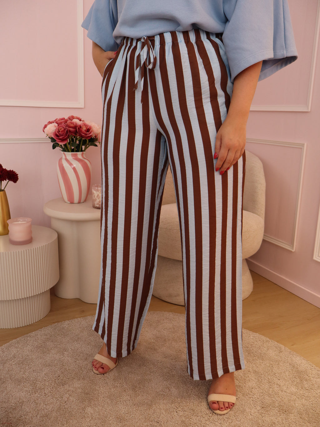 Blue & Brown Mia Trouser