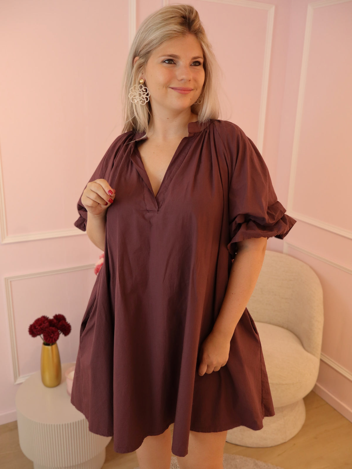 Bordeaux Alora Dress