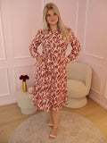 Bordeaux Leaf Dress