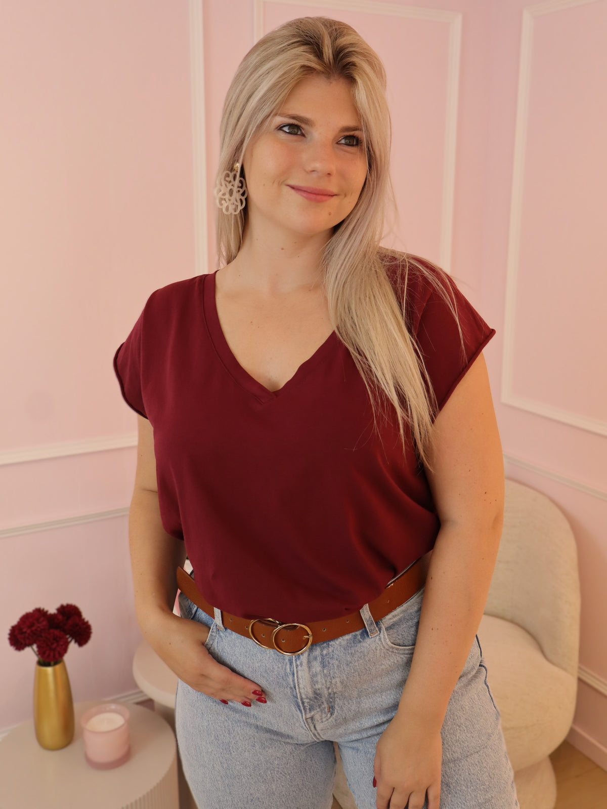 Bordeaux Megan Shirt