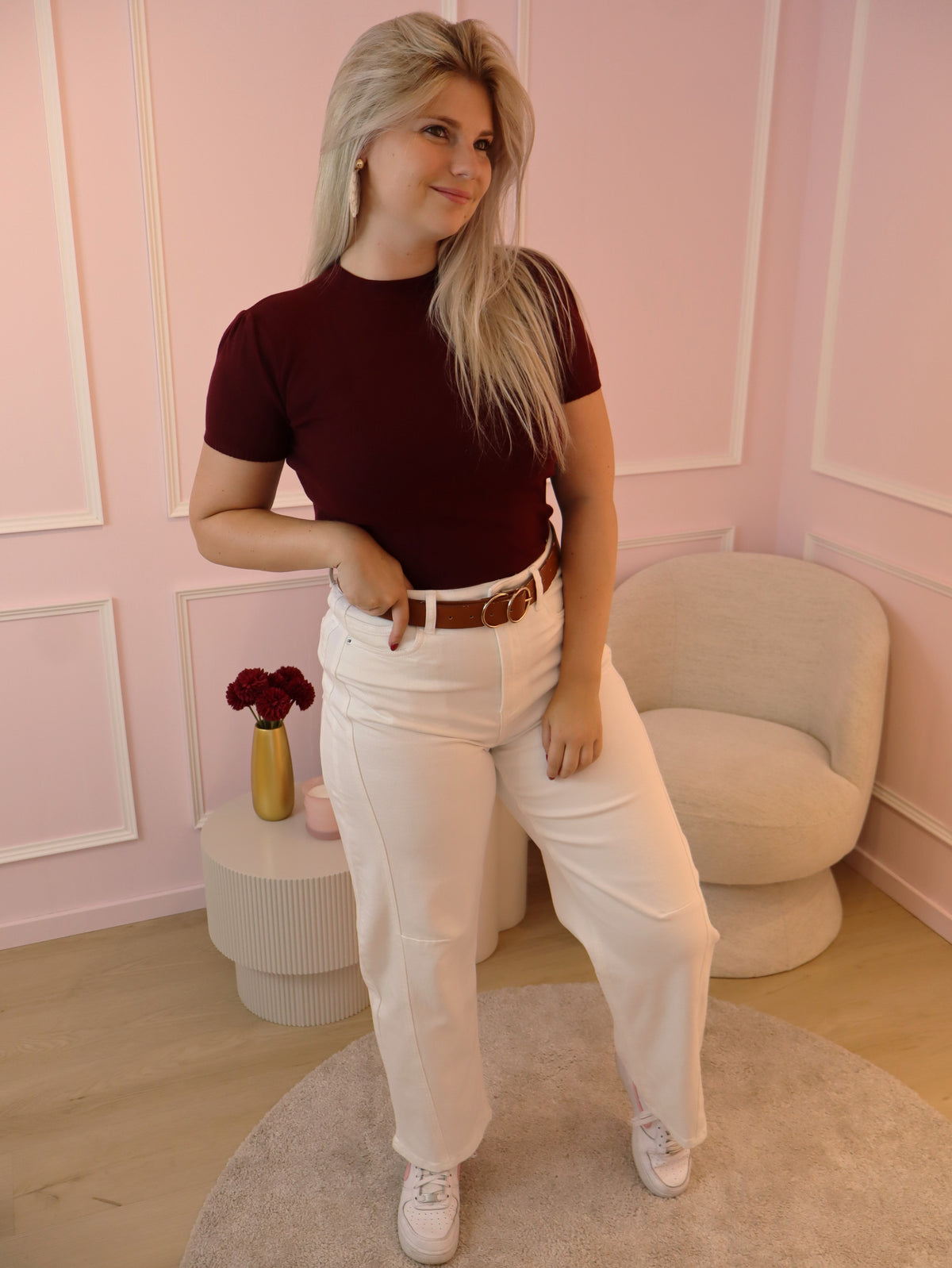 Bordeaux Taya Sweater