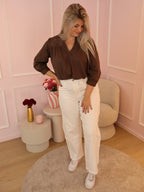 Brown Lynn Blouse