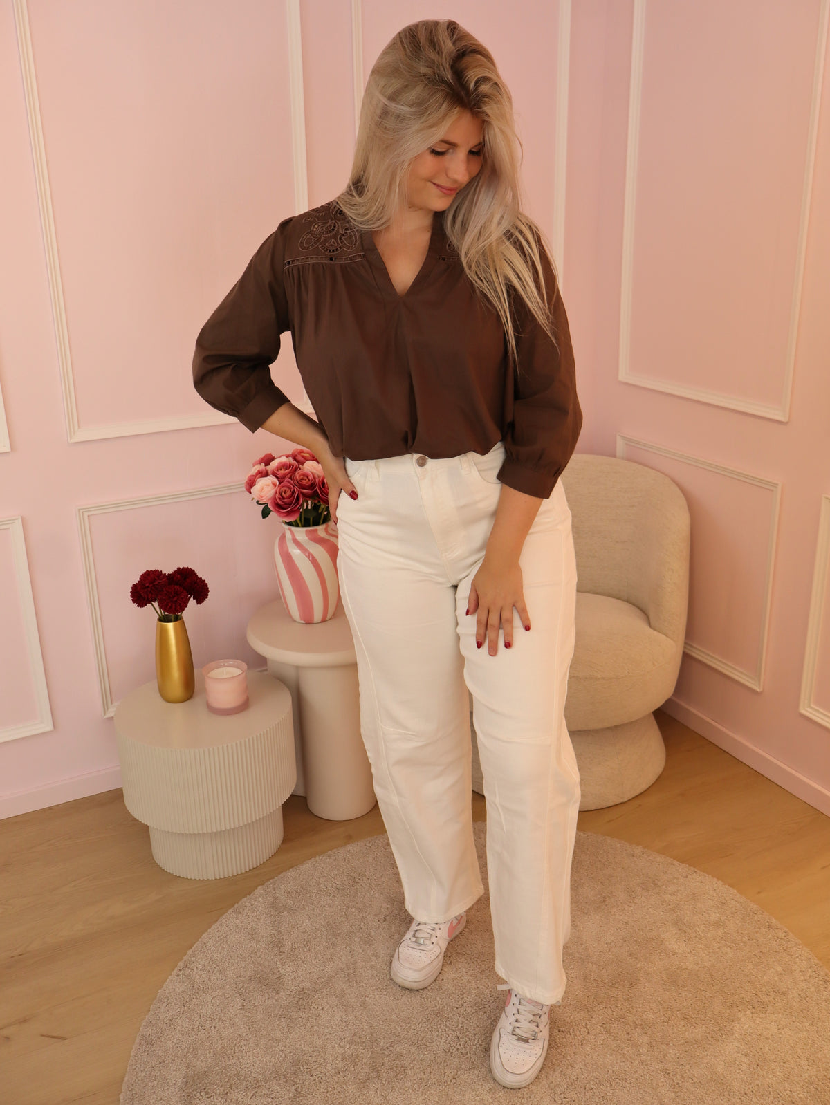 Brown Lynn Blouse