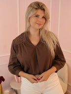 Brown Lynn Blouse