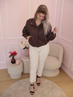 Brown Pauline Polka Dot Jacket