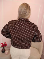 Brown Pauline Polka Dot Jacket
