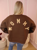 Brown & Beige Mommy Sweater