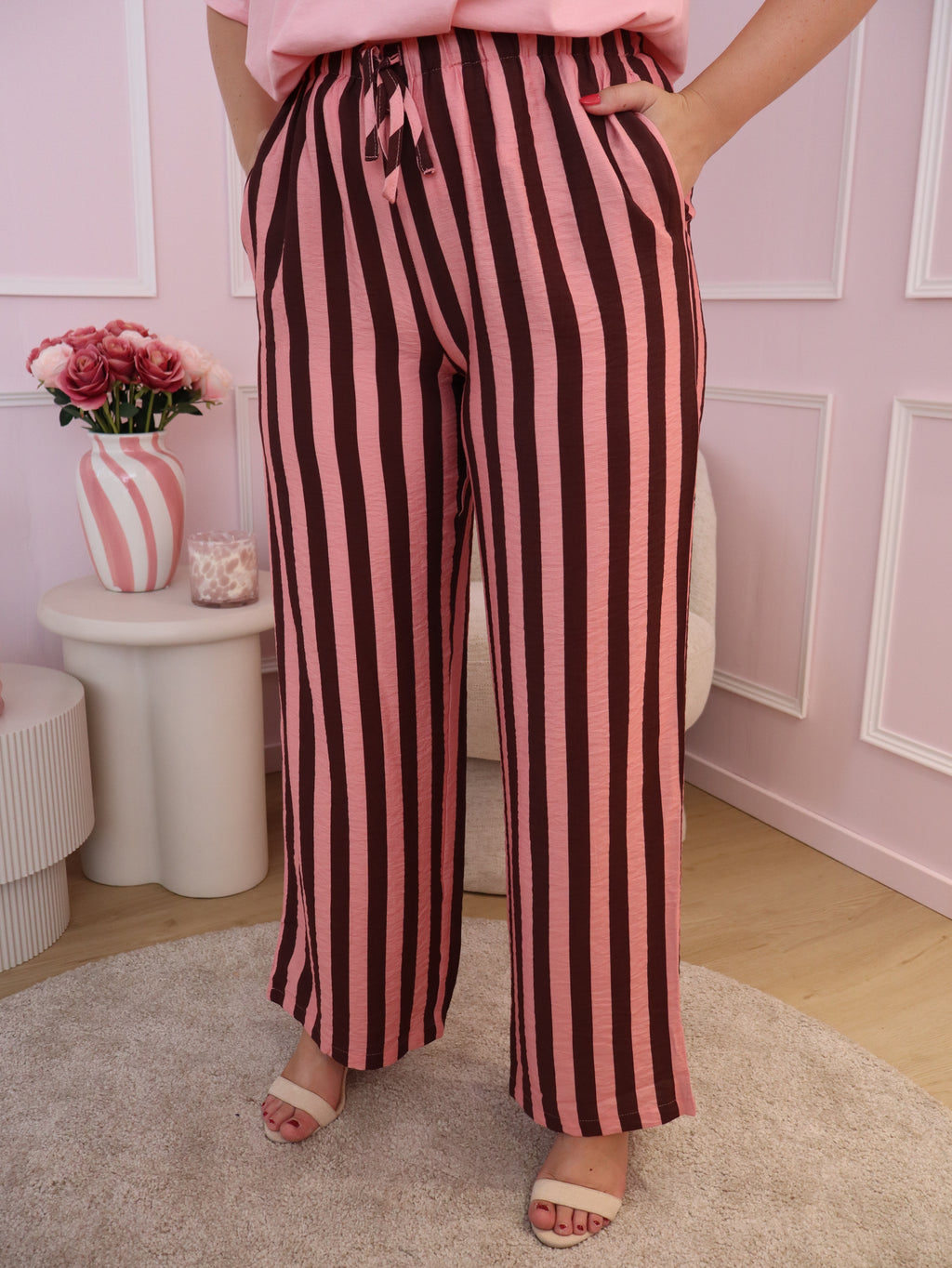 Brown & Pink Mia Trouser