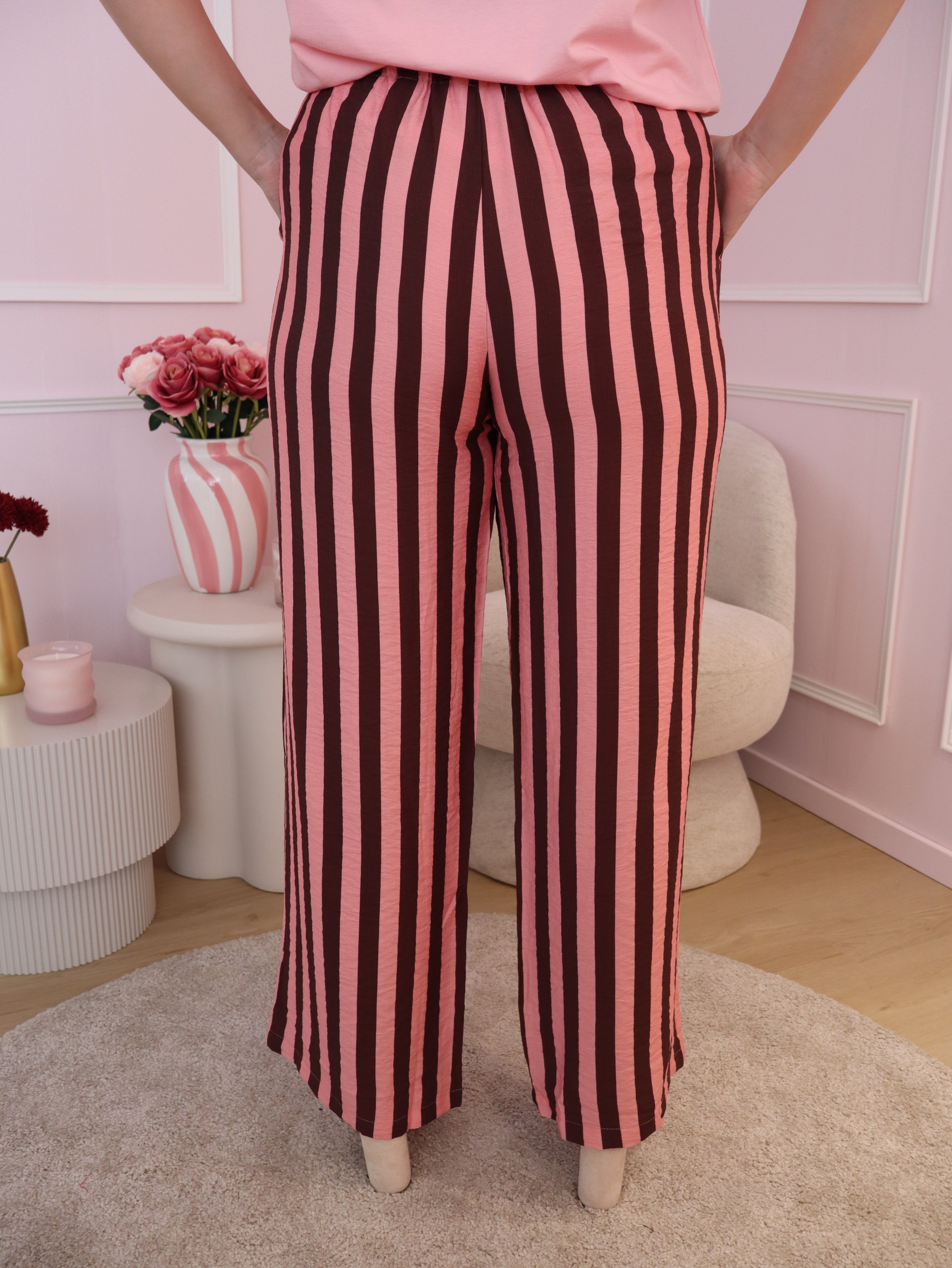 Brown & Pink Mia Trouser