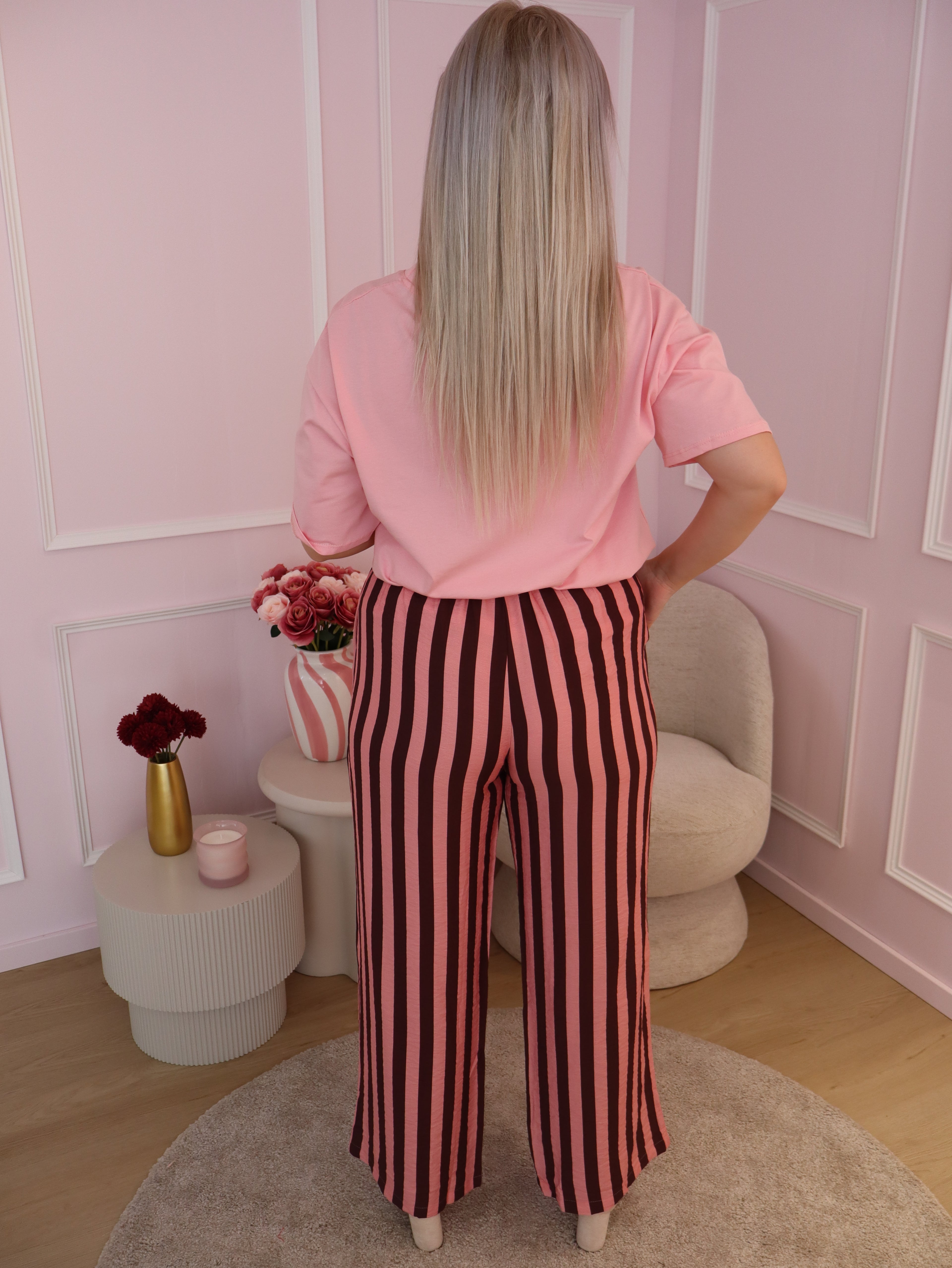 Brown & Pink Mia Trouser