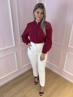 Burgundy Estelle Blouse