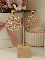 Champagne Rosette Earring