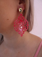 Fuchsia Arabesque Earring