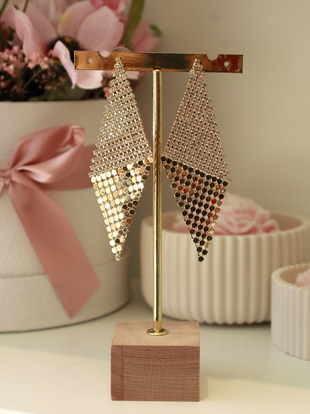 Gold Diamond Earring