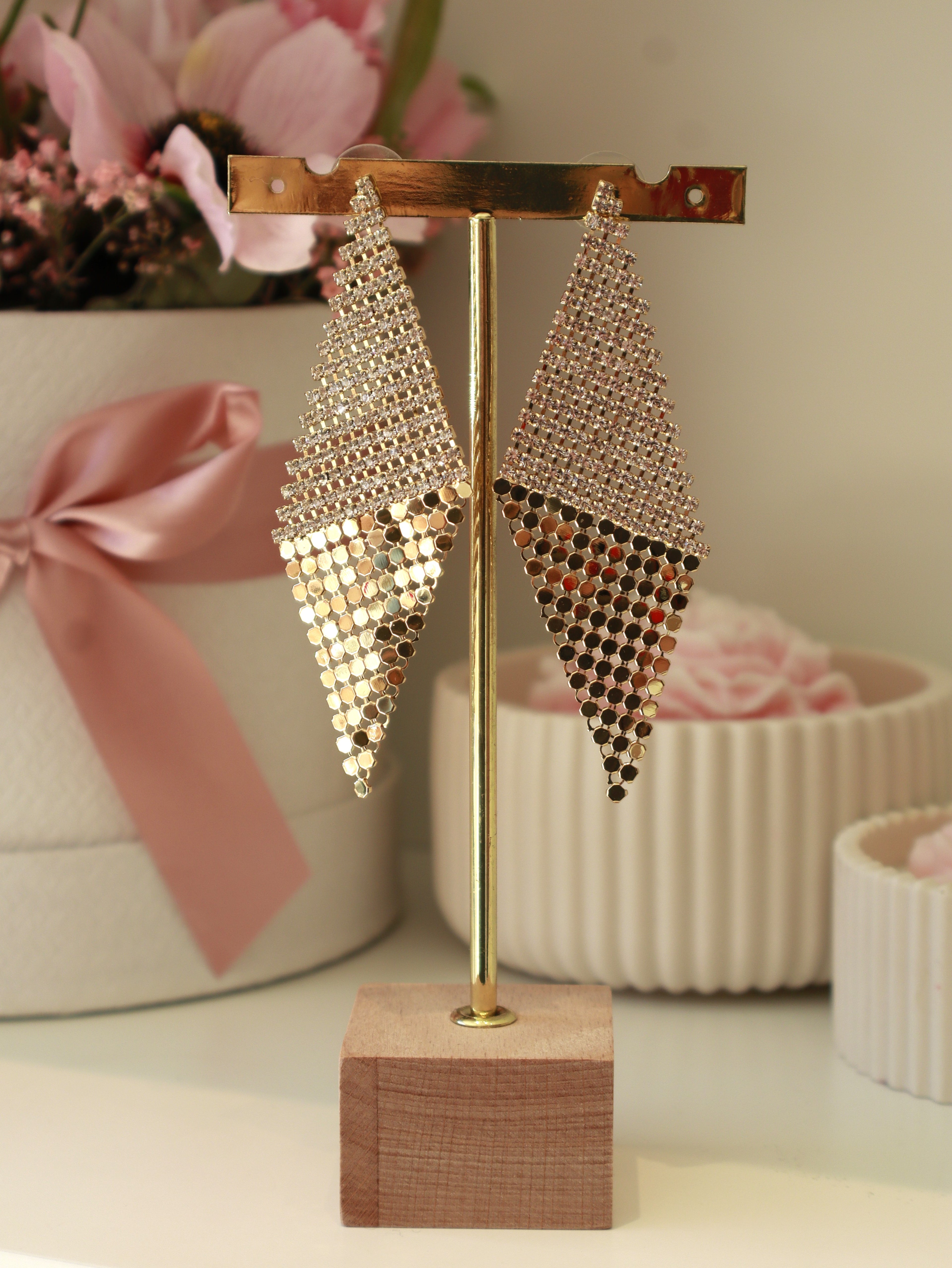 Gold Diamond Earring