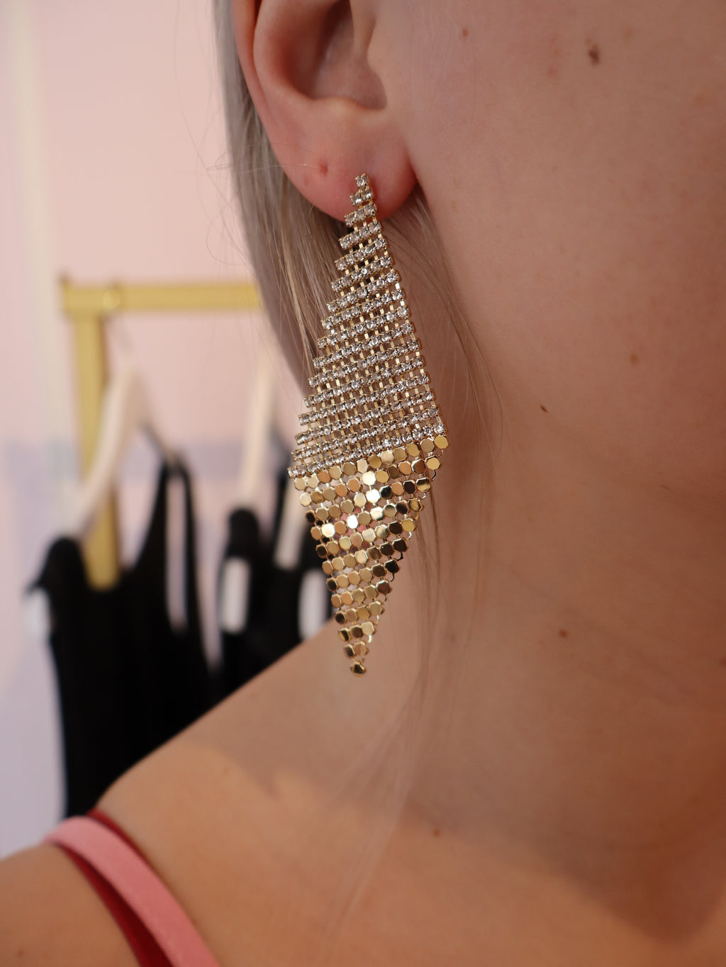 Gold Diamond Earring