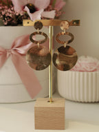 Gold Disc Earrings