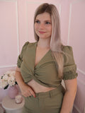 Green Josephine Top