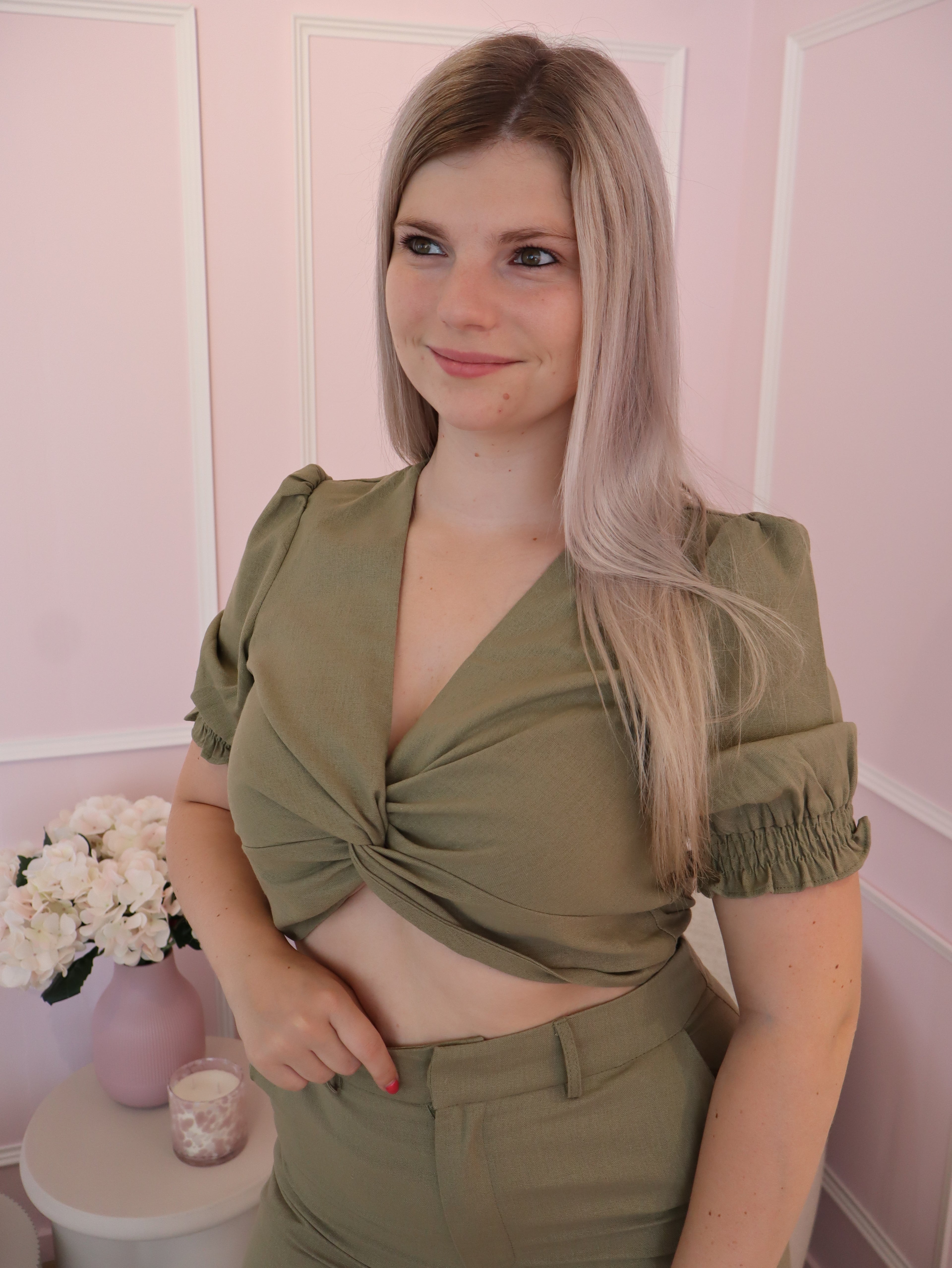 Green Josephine Top