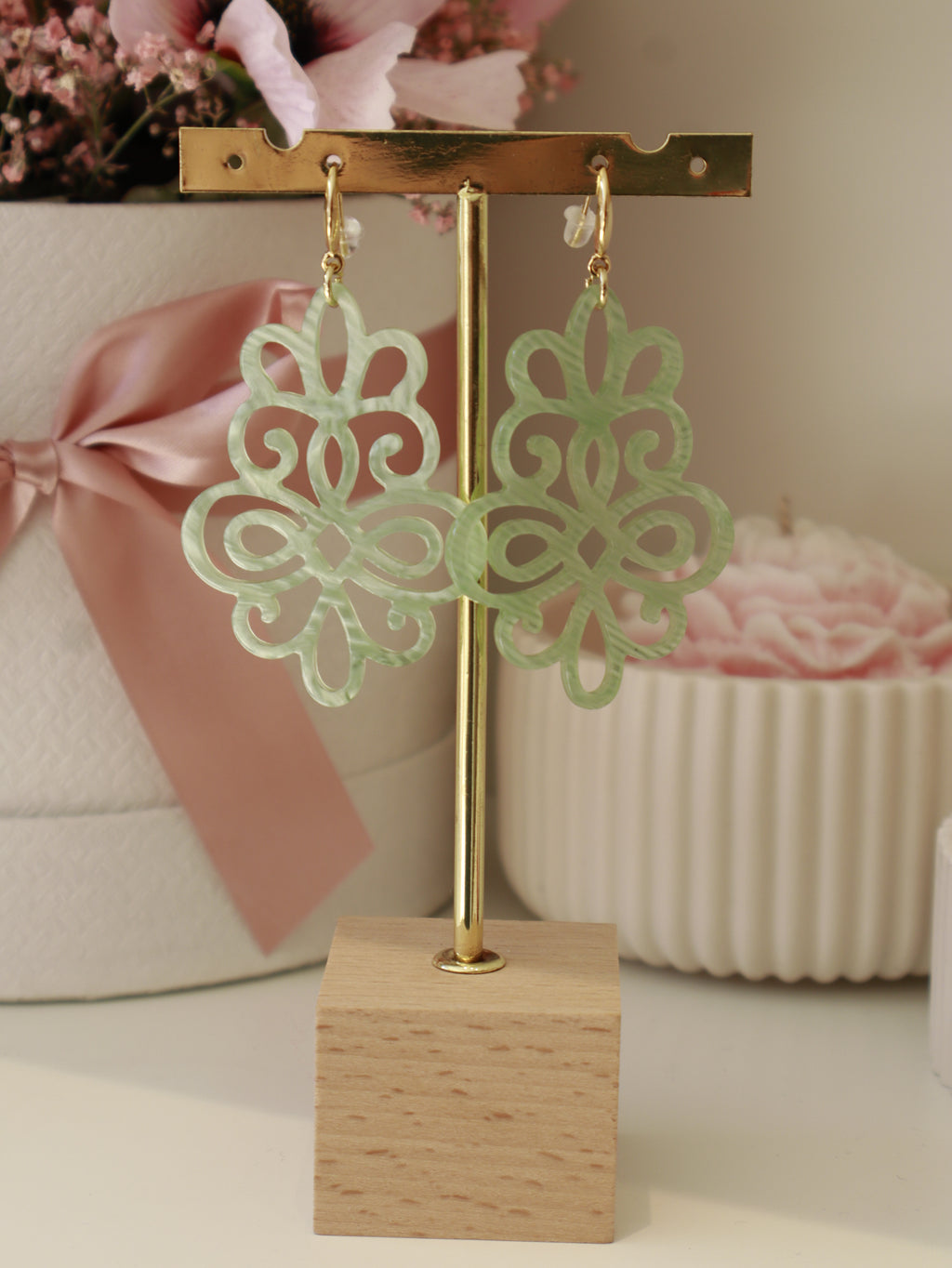 Green Vintage Earring
