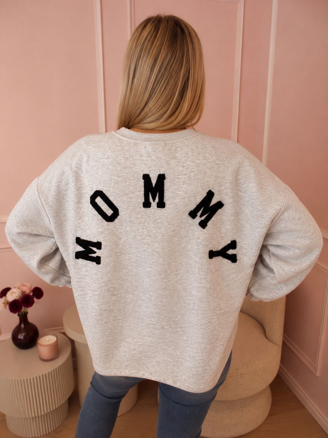 Grey & Black Mommy Sweater