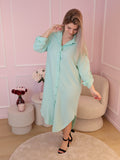 Long Blue Daphne Dress