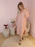 Long Pink Daphne Dress