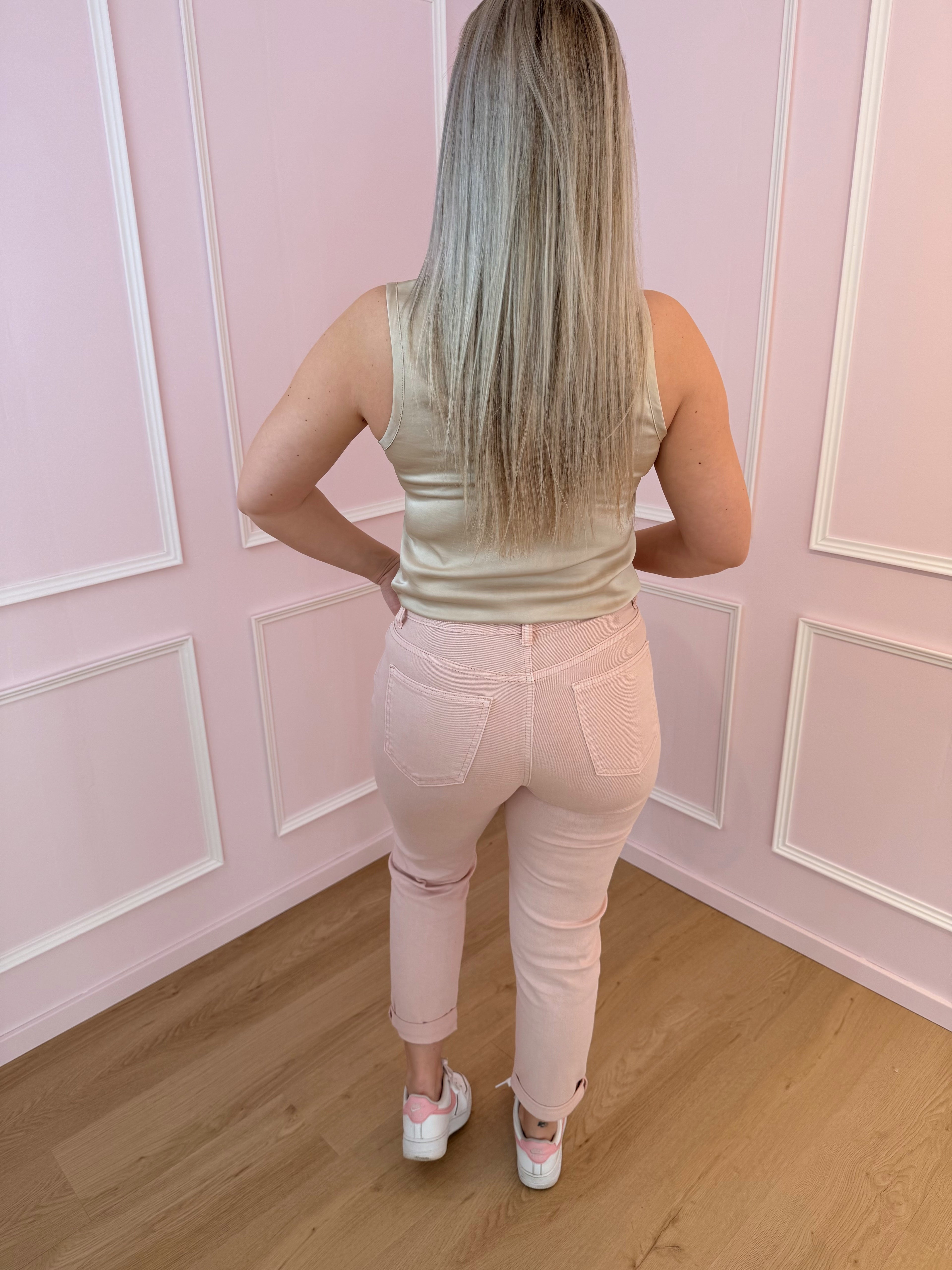 Pink Mom Jeans