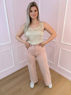 Pink Lucie Wide Fit Jeans