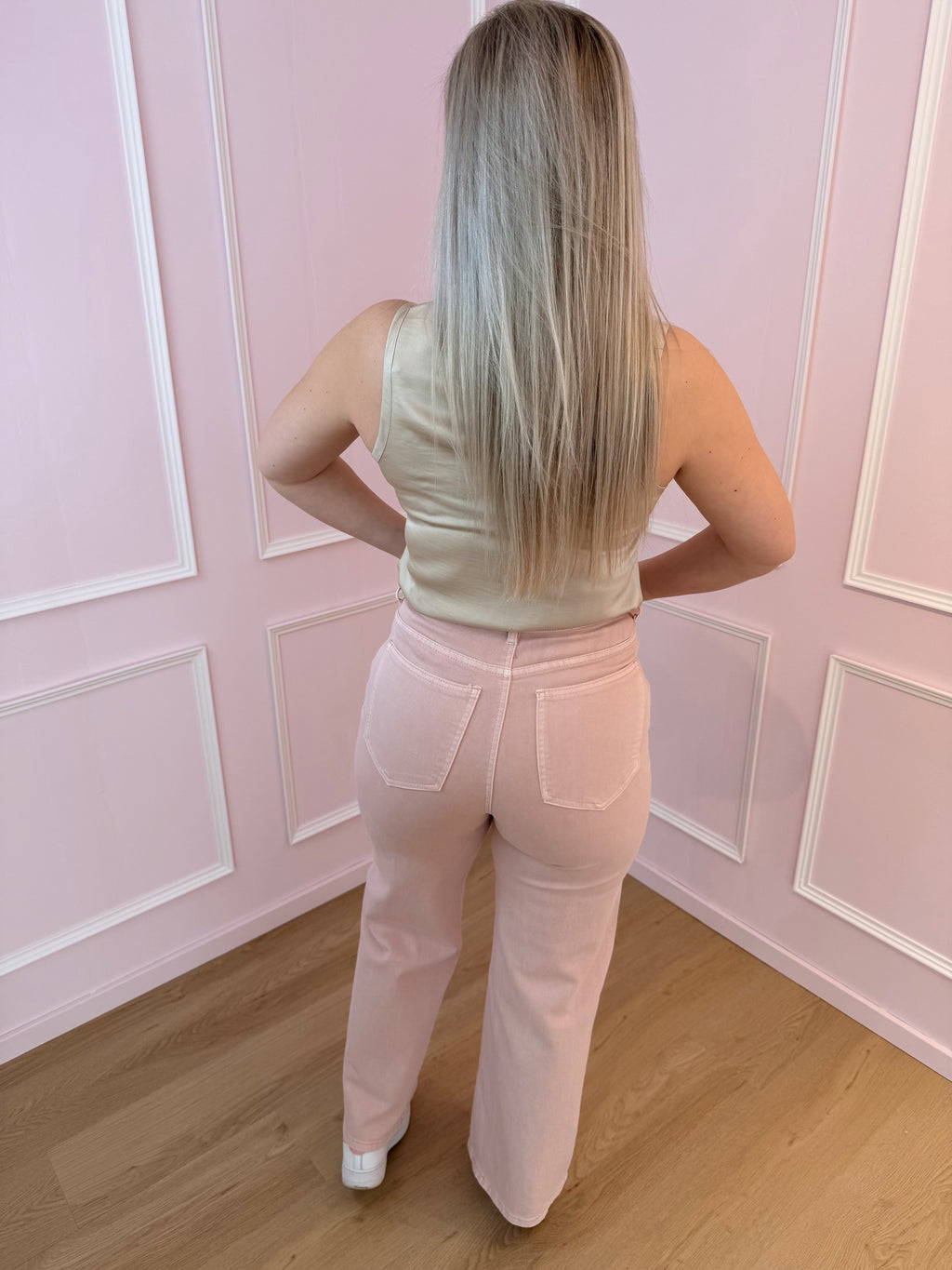 Pink Lucie Wide Fit Jeans