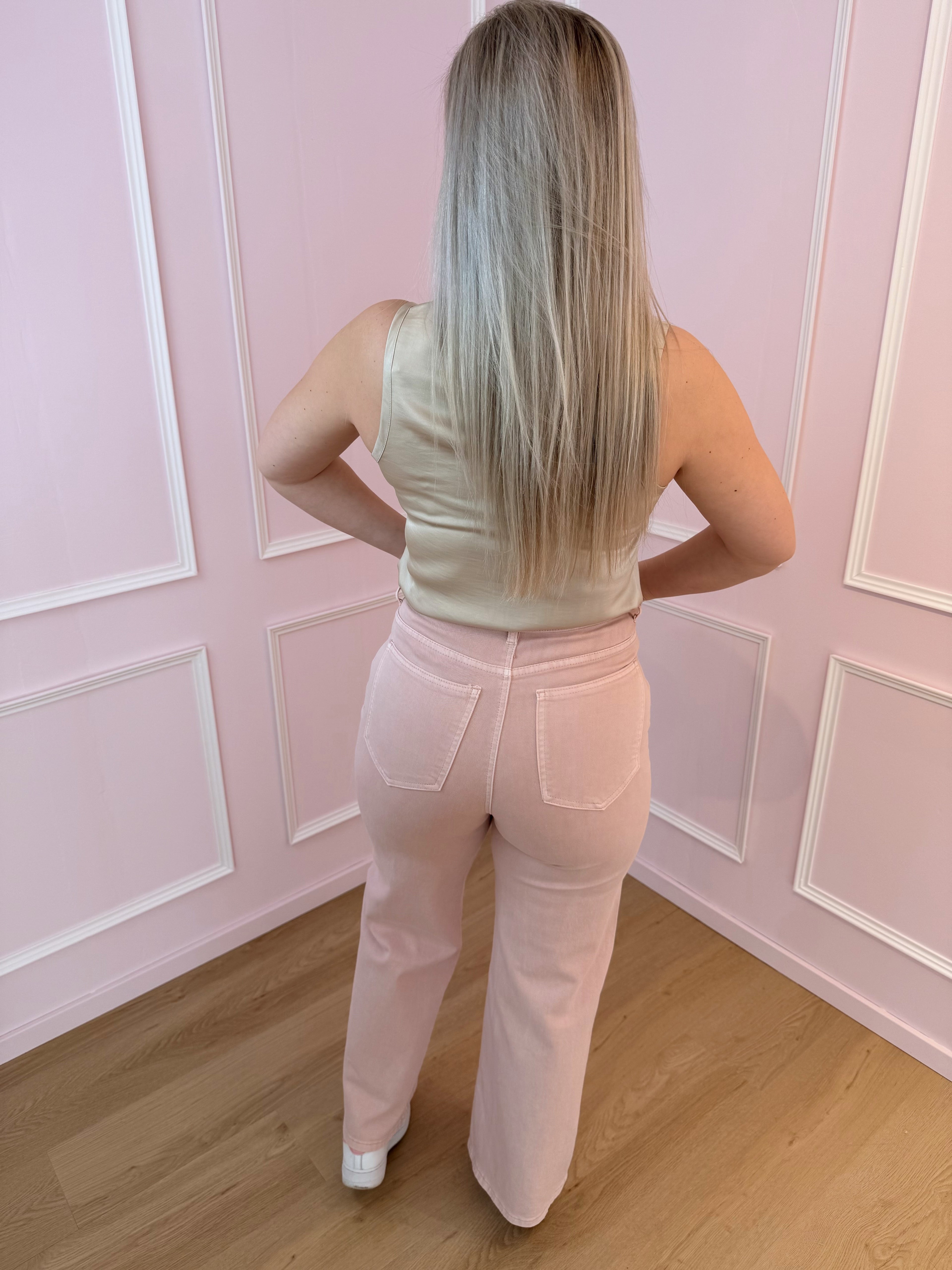 Pink Lucie Wide Fit Jeans