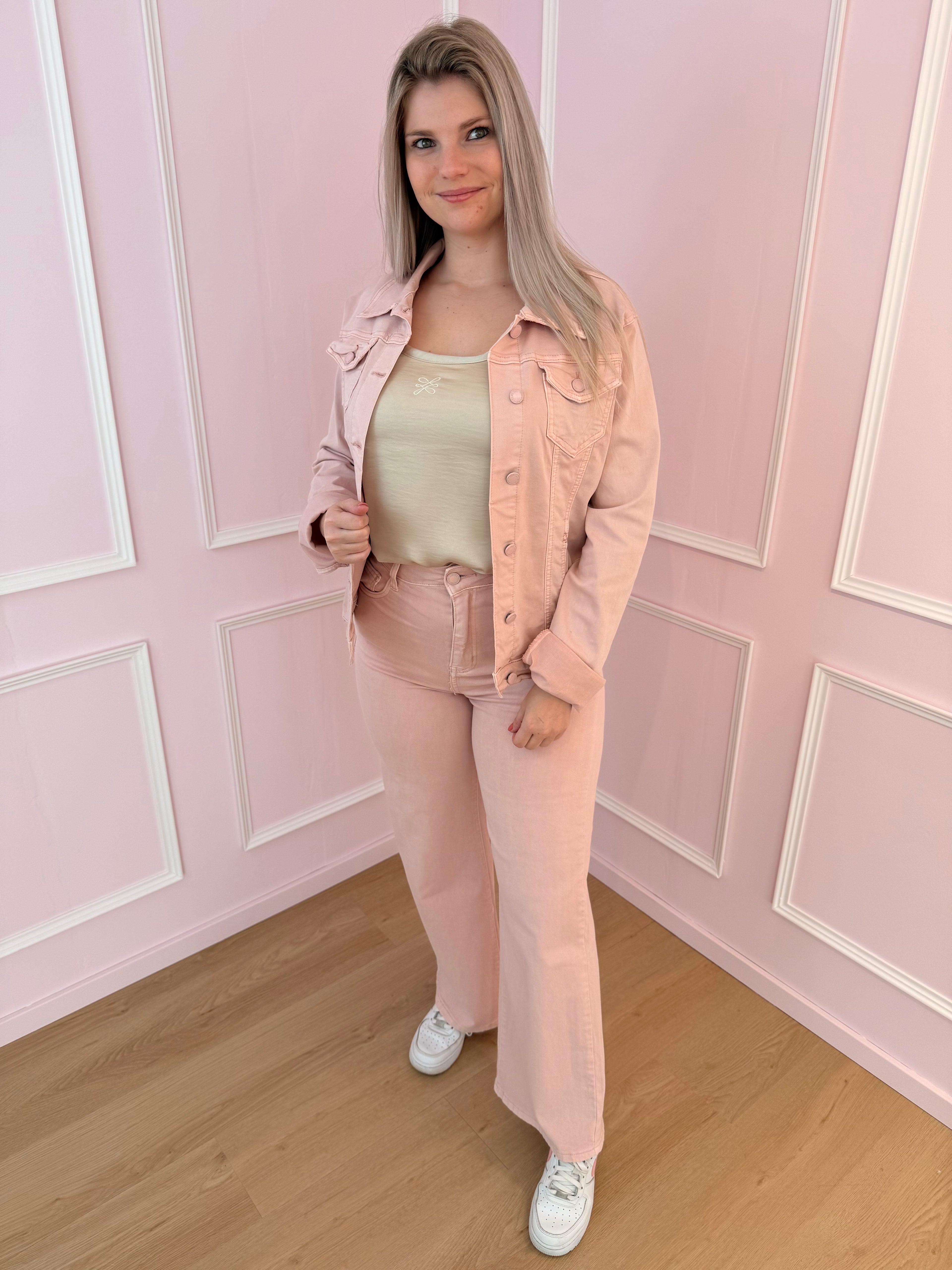 Pink Lucie Wide Fit Jeans