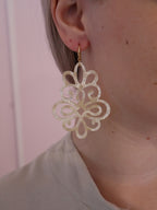 Ivory Big Vintage Earring