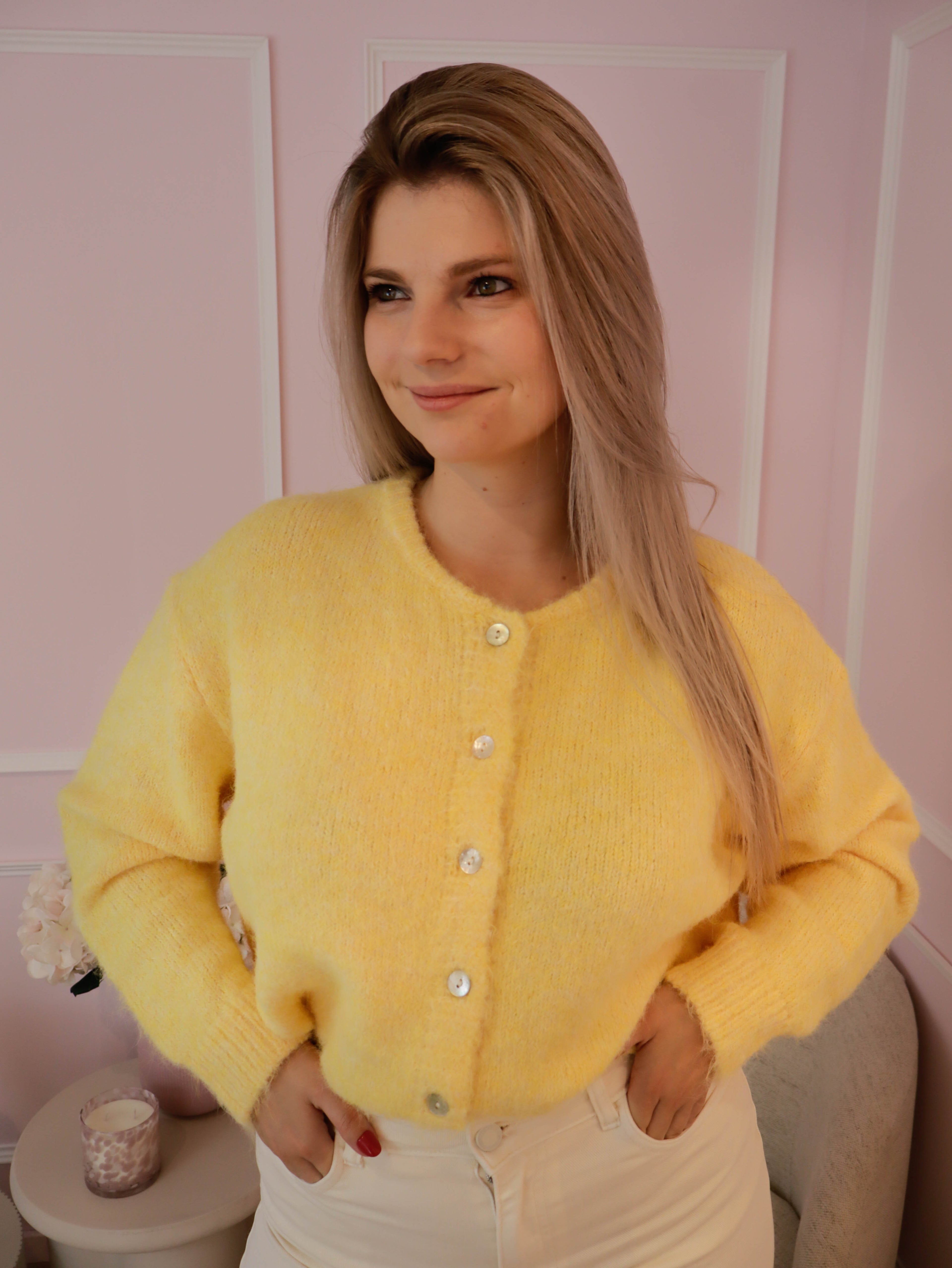 Yellow Nina Cardigan