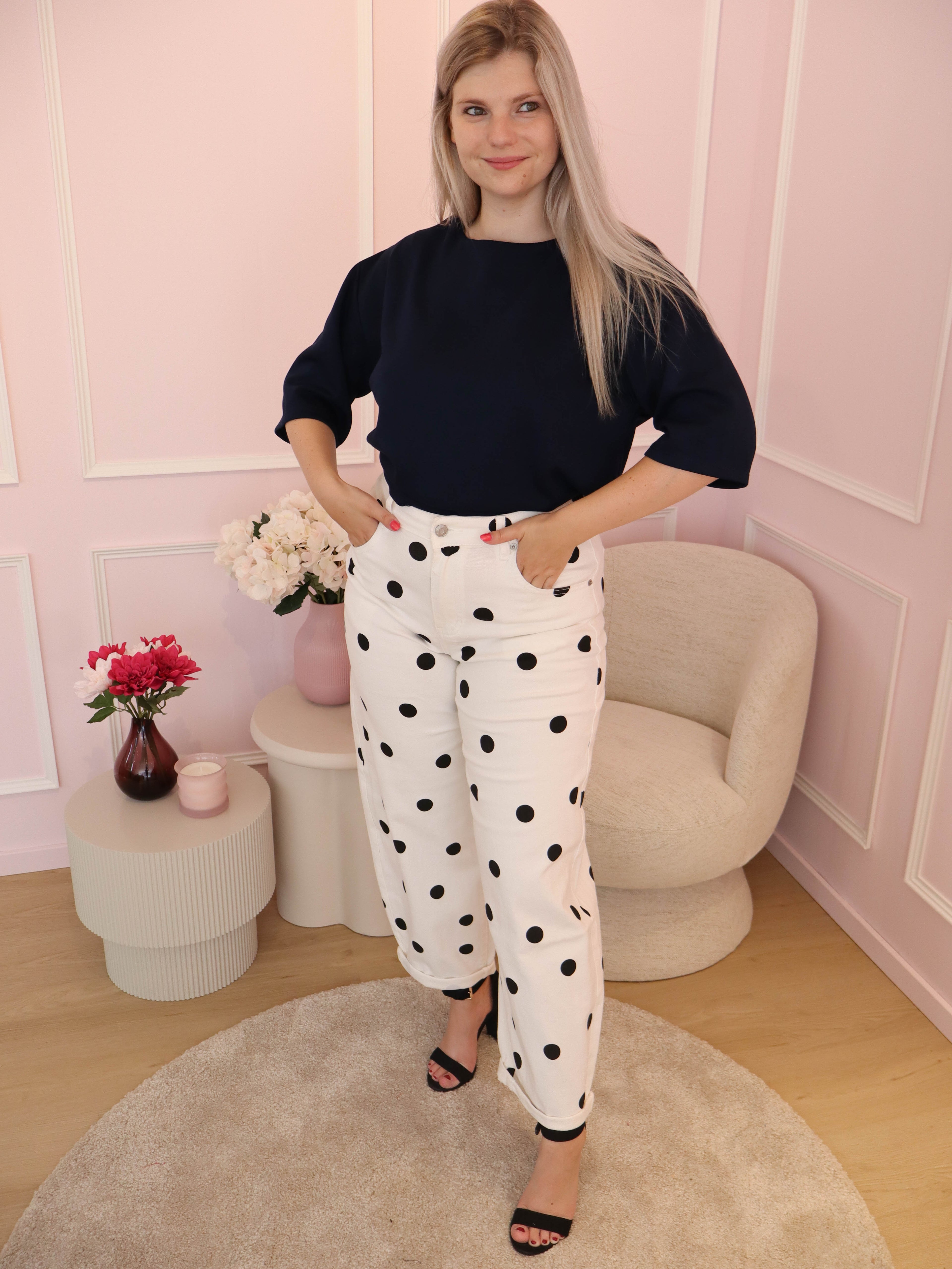 Navy Zoë Shirt